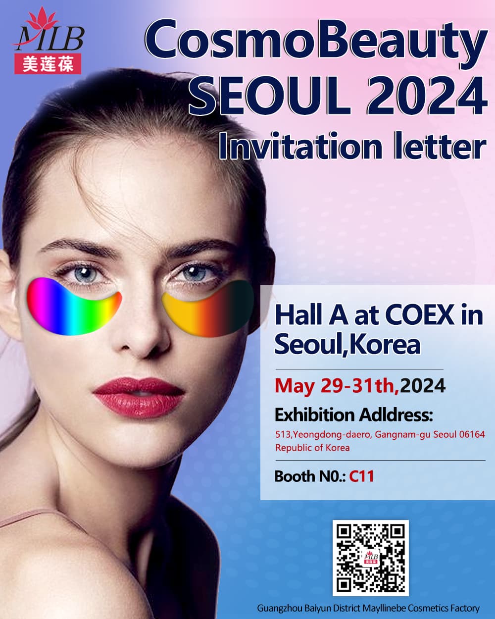 เมย์ลีนบีเข้าร่วมงาน Cosmo Beauty SEOUL 2024